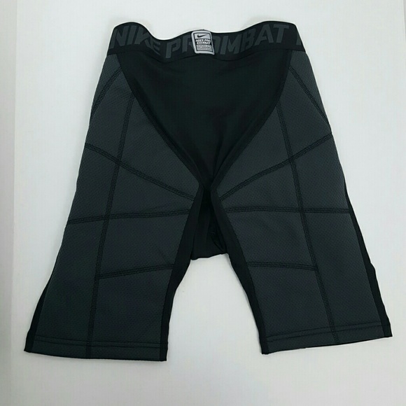 Nike boys hyperstrong heist slider Pro Combat short black size XL - Picture 2 of 5